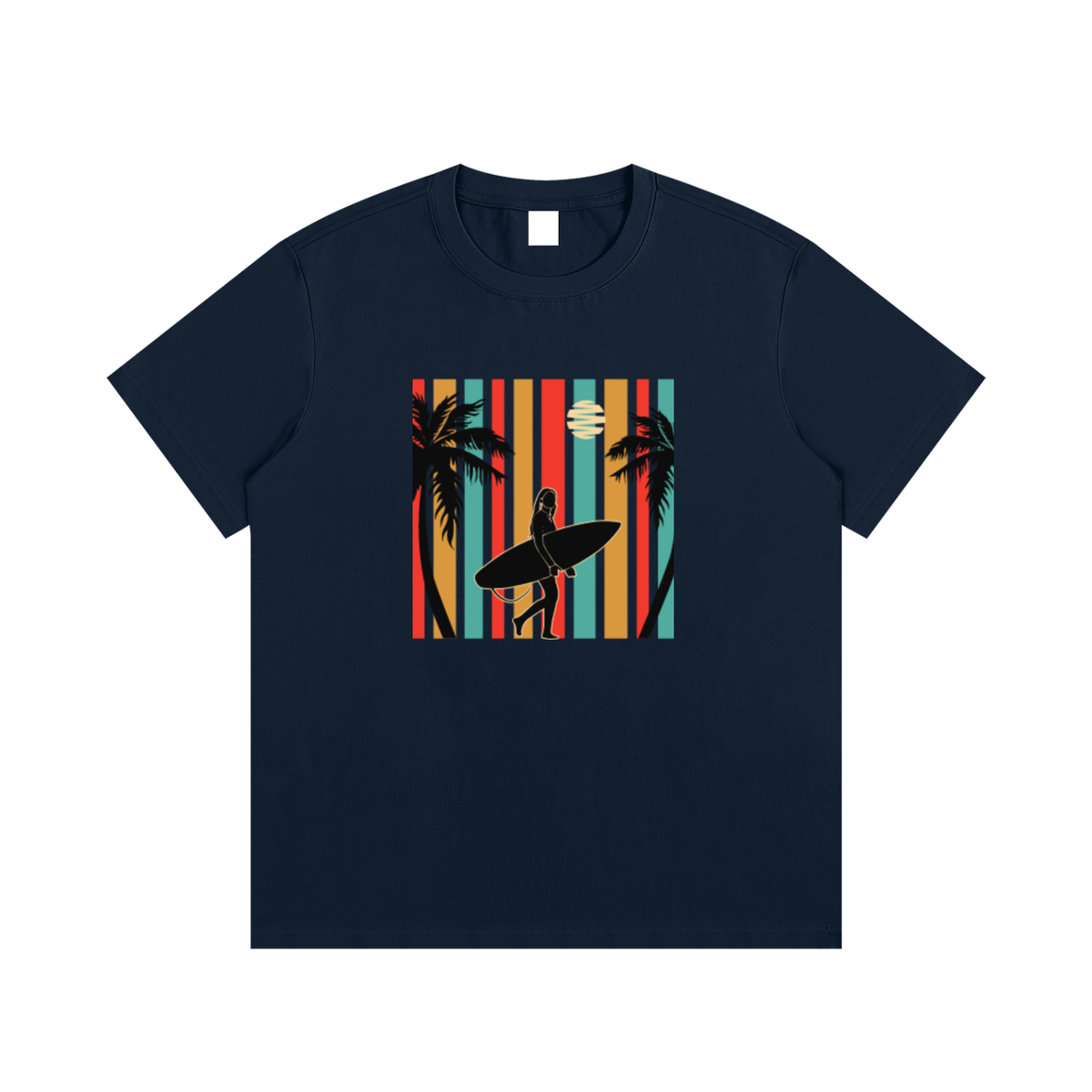 Retro Surfer Unisex Cotton Graphic T-Shirt