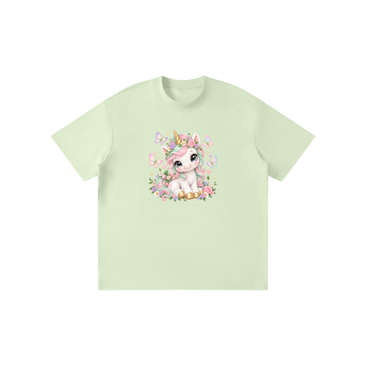 Pastel Unicorn Sparkle & Stars Kids Graphic T-Shirt