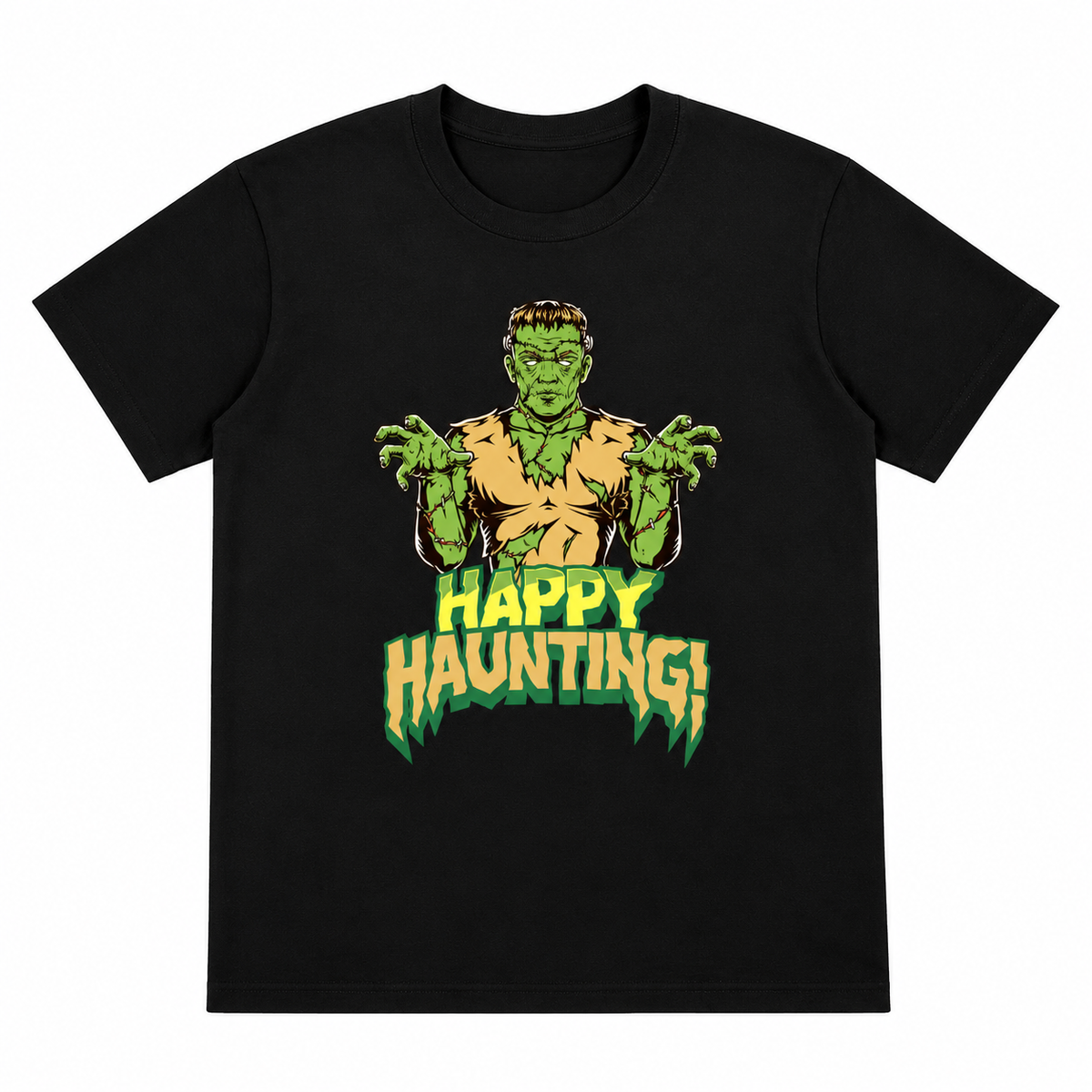 Happy Hunting Retro Horror Unisex Halloween T-Shirt