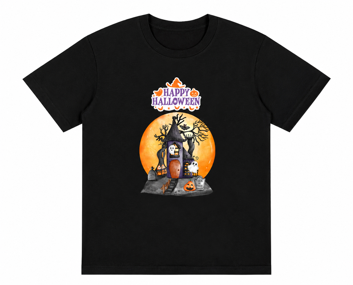 Happy Halloween Spooky Vibes Unisex Cotton T-Shirt
