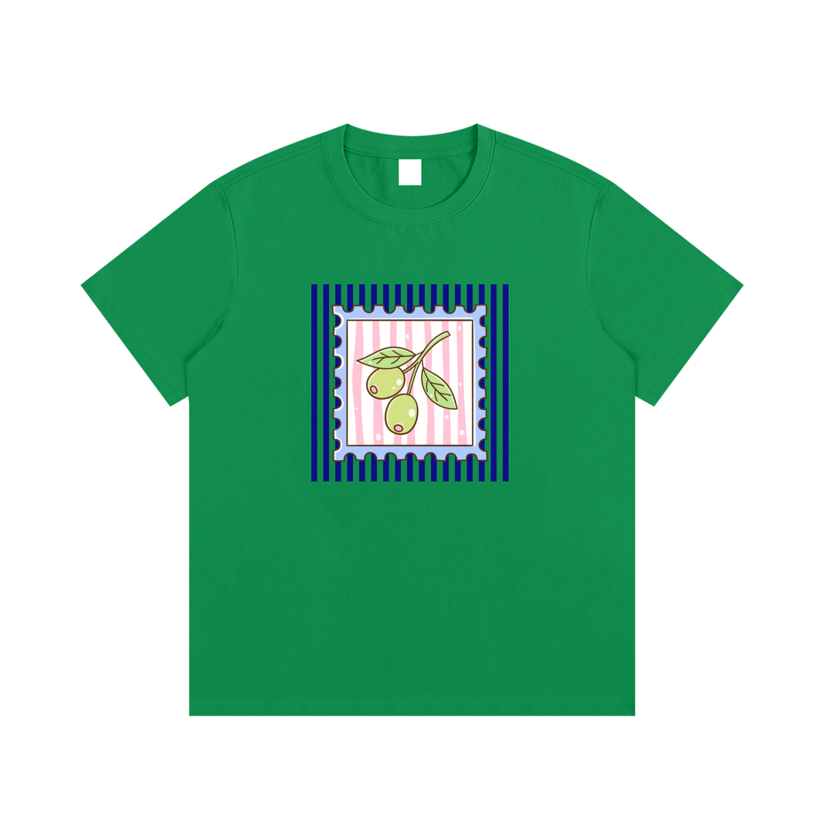 Mediterranean Olive Unisex Cotton Graphic T-Shirt