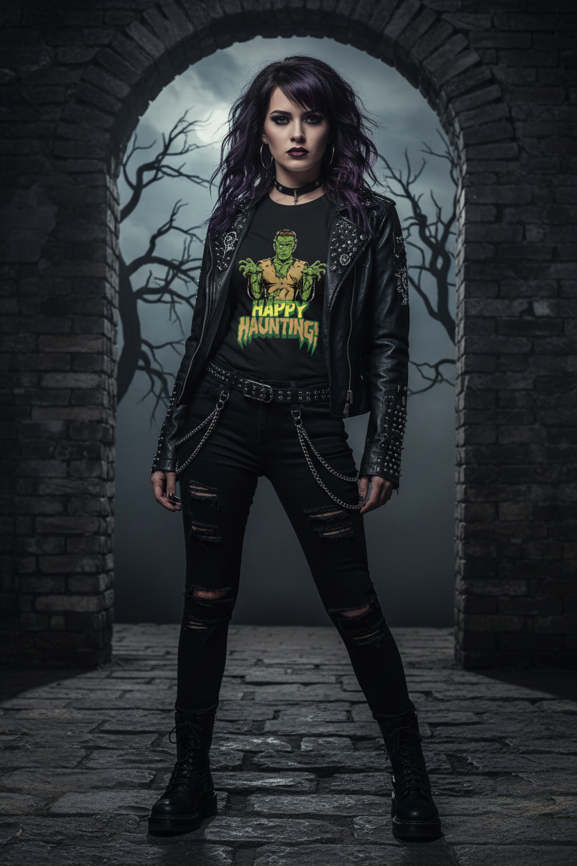 Happy Hunting Graphic Tee mockup