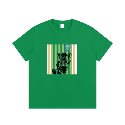 Stay Cool Zebra Unisex Cotton Graphic T-Shirt