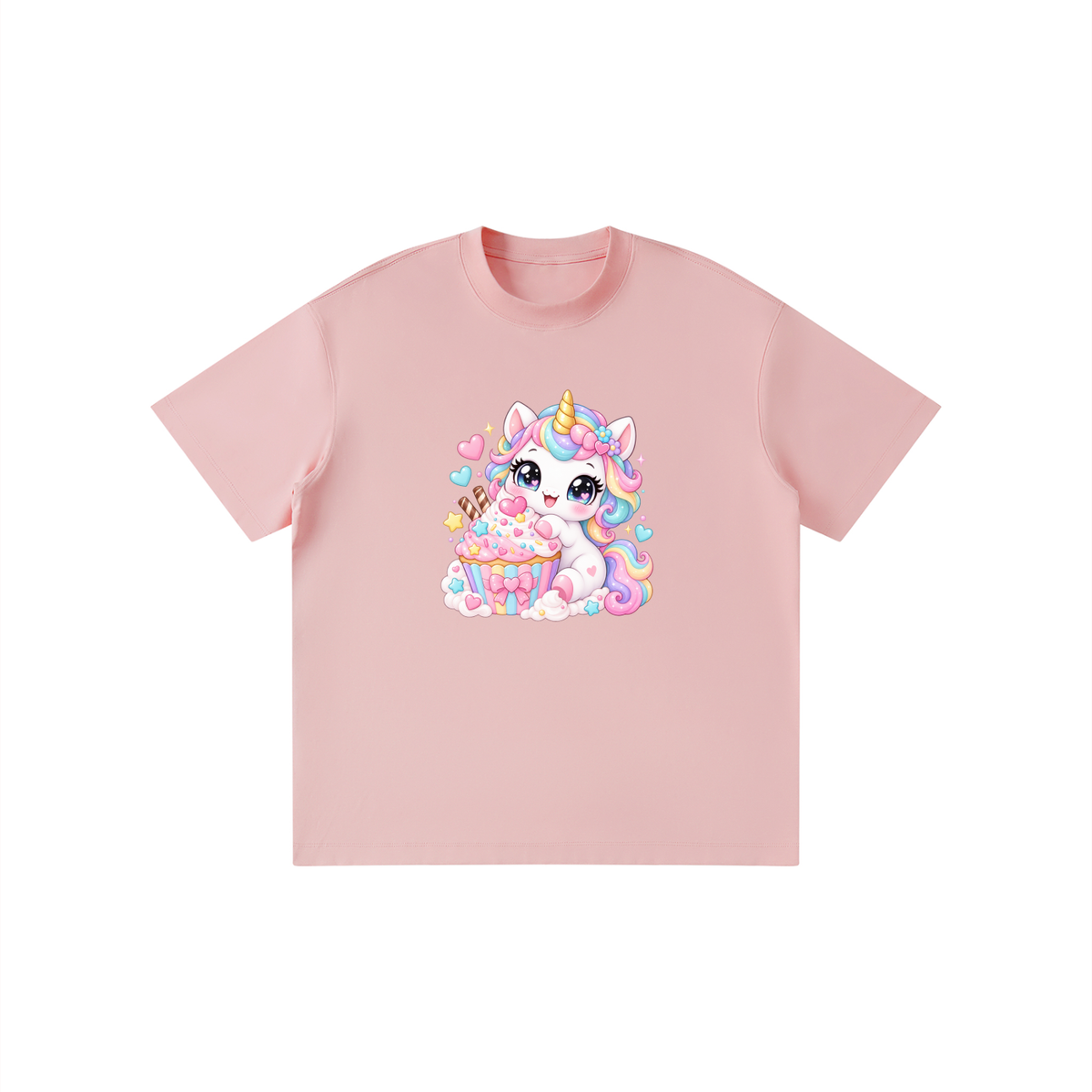 Unicorn Cupcake Pastel Kids Graphic T-Shirt
