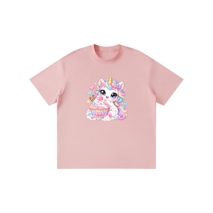 Unicorn Cupcake Pastel Kids Graphic T-Shirt