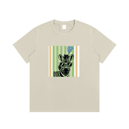 Stay Cool Zebra Unisex Cotton Graphic T-Shirt