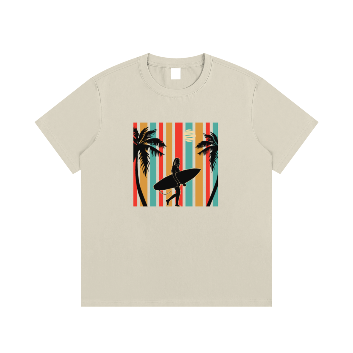 Retro Surfer Unisex Cotton Graphic T-Shirt