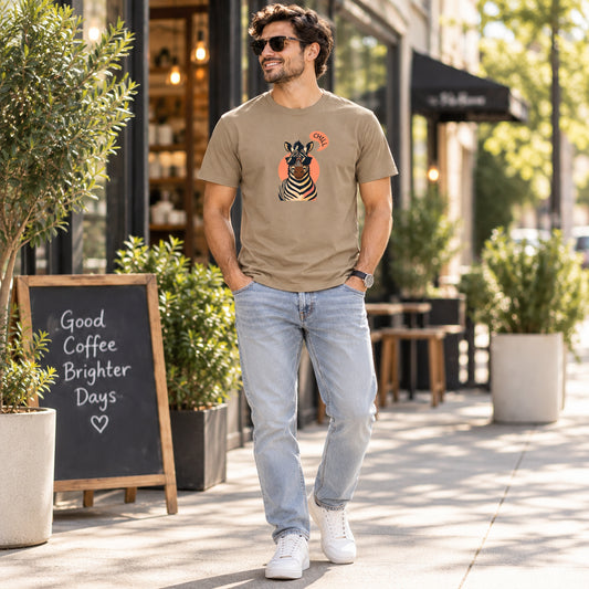 Chill Zebra Unisex Cotton Graphic T-Shirt