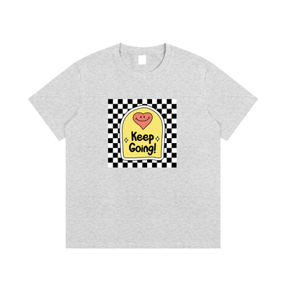 Keep Going Motivational Unisex Cotton Graphic T-Shirt