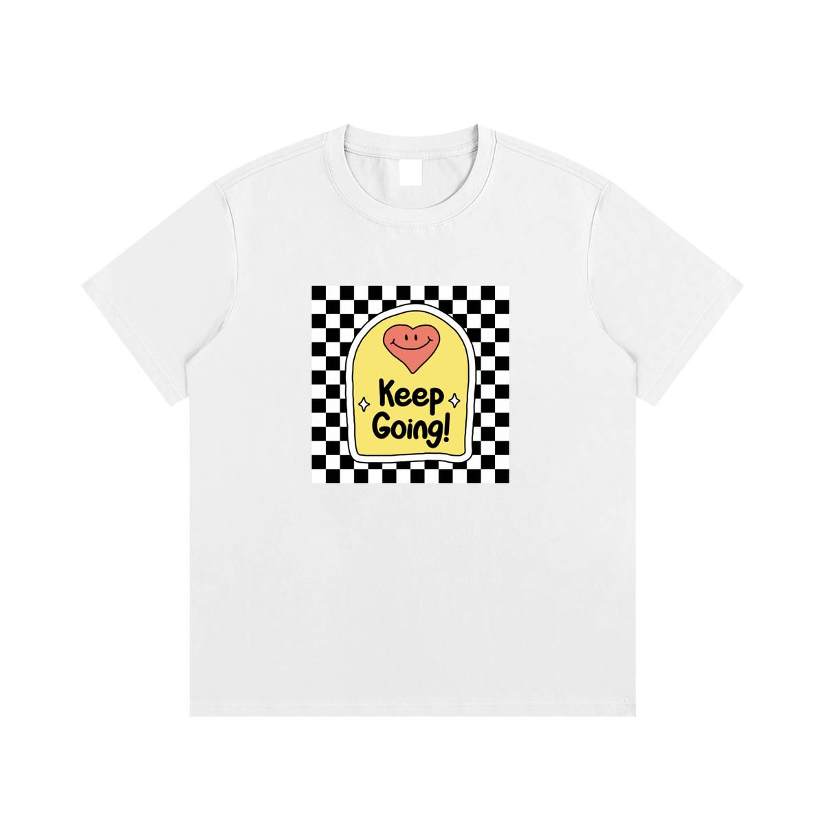 Keep Going Motivational Unisex Cotton Graphic T-Shirt