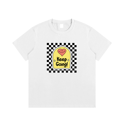 Keep Going Motivational Unisex Cotton Graphic T-Shirt