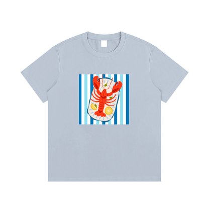 Lobster Coastal Unisex Cotton Graphic T-Shirt