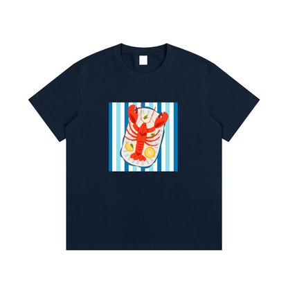 Lobster Coastal Unisex Cotton Graphic T-Shirt