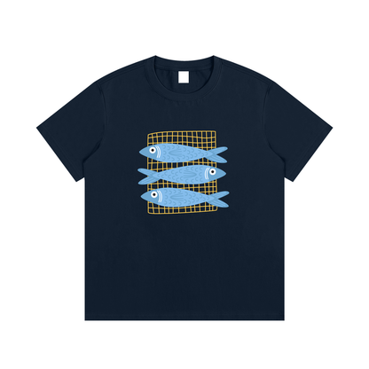 Fish Coastal Unisex Cotton Graphic T-Shirt