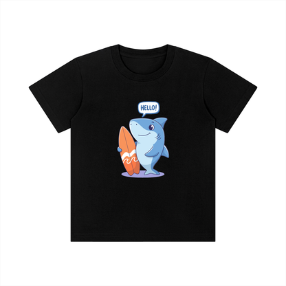 Hello Shark Surfboard Kids Graphic T-Shirt – Ocean Animal