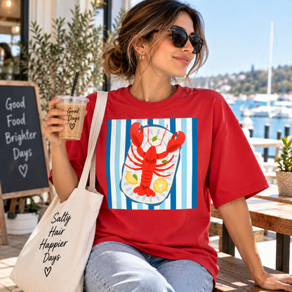 Lobster Coastal Unisex Cotton Graphic T-Shirt