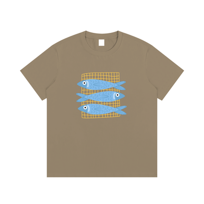 Fish Coastal Unisex Cotton Graphic T-Shirt