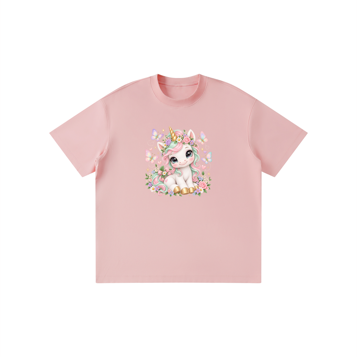 Pastel Unicorn Sparkle & Stars Kids Graphic T-Shirt