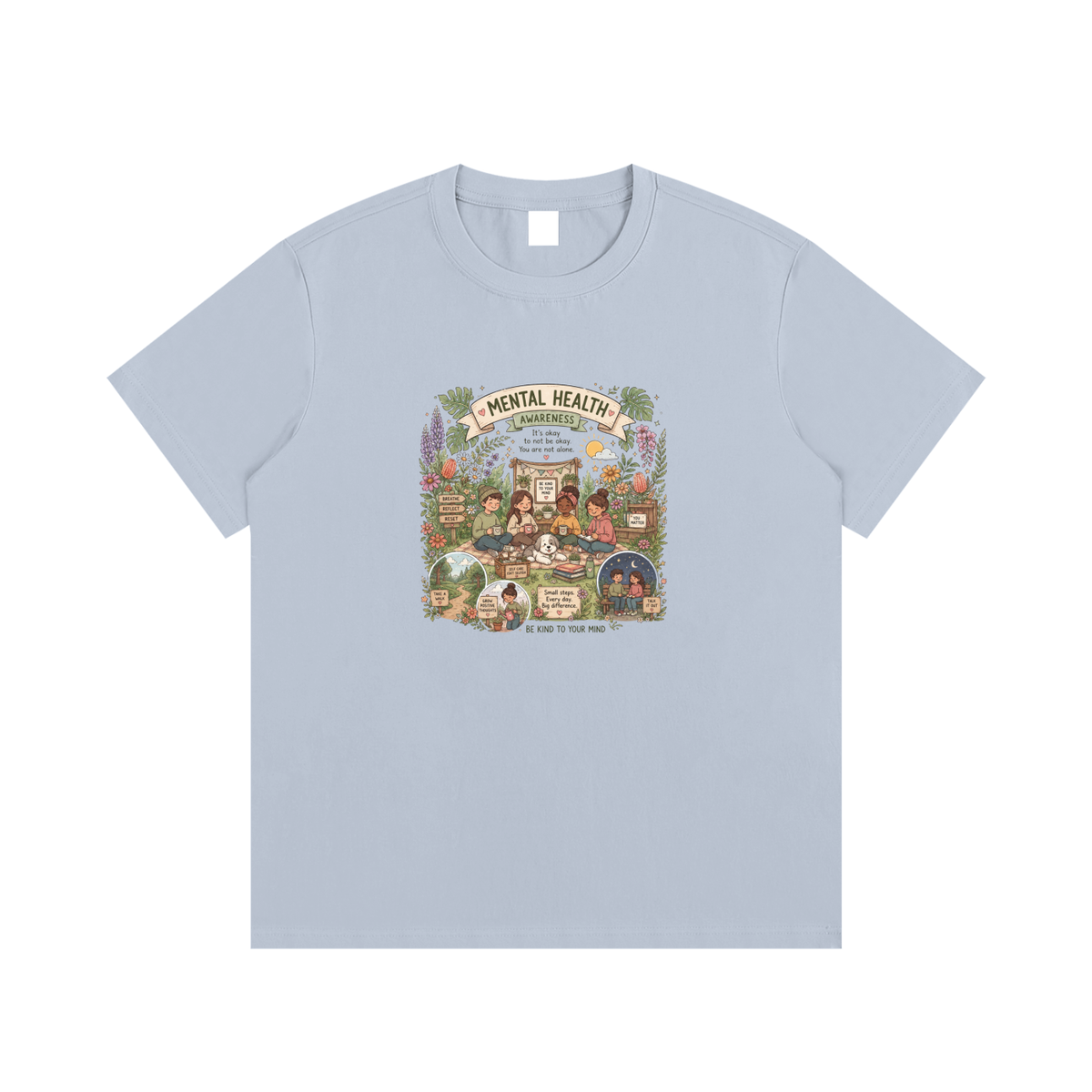 You Are Not Alone Mental Health Awareness Graphic T-Shirt