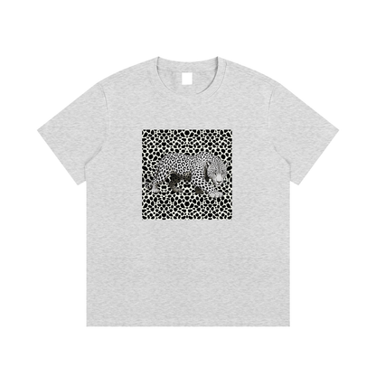 Leopard Animal Print Unisex Cotton Graphic T-Shirt