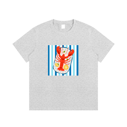 Lobster Coastal Unisex Cotton Graphic T-Shirt