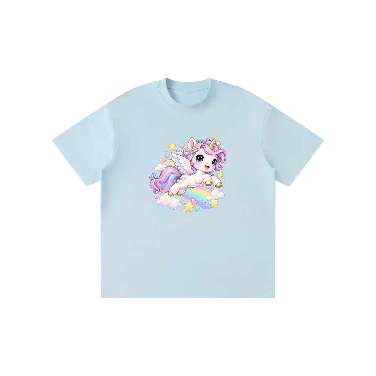 Magical Rainbow Unicorn Kids Graphic T-Shirt