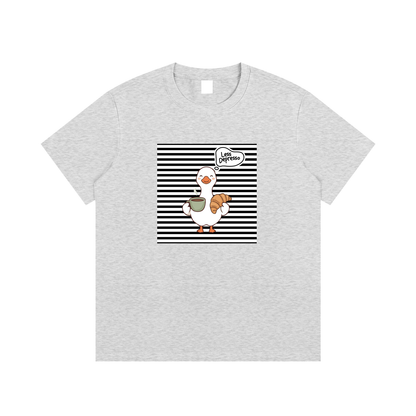 Less Depresso Coffee Goose Unisex Graphic T-Shirt