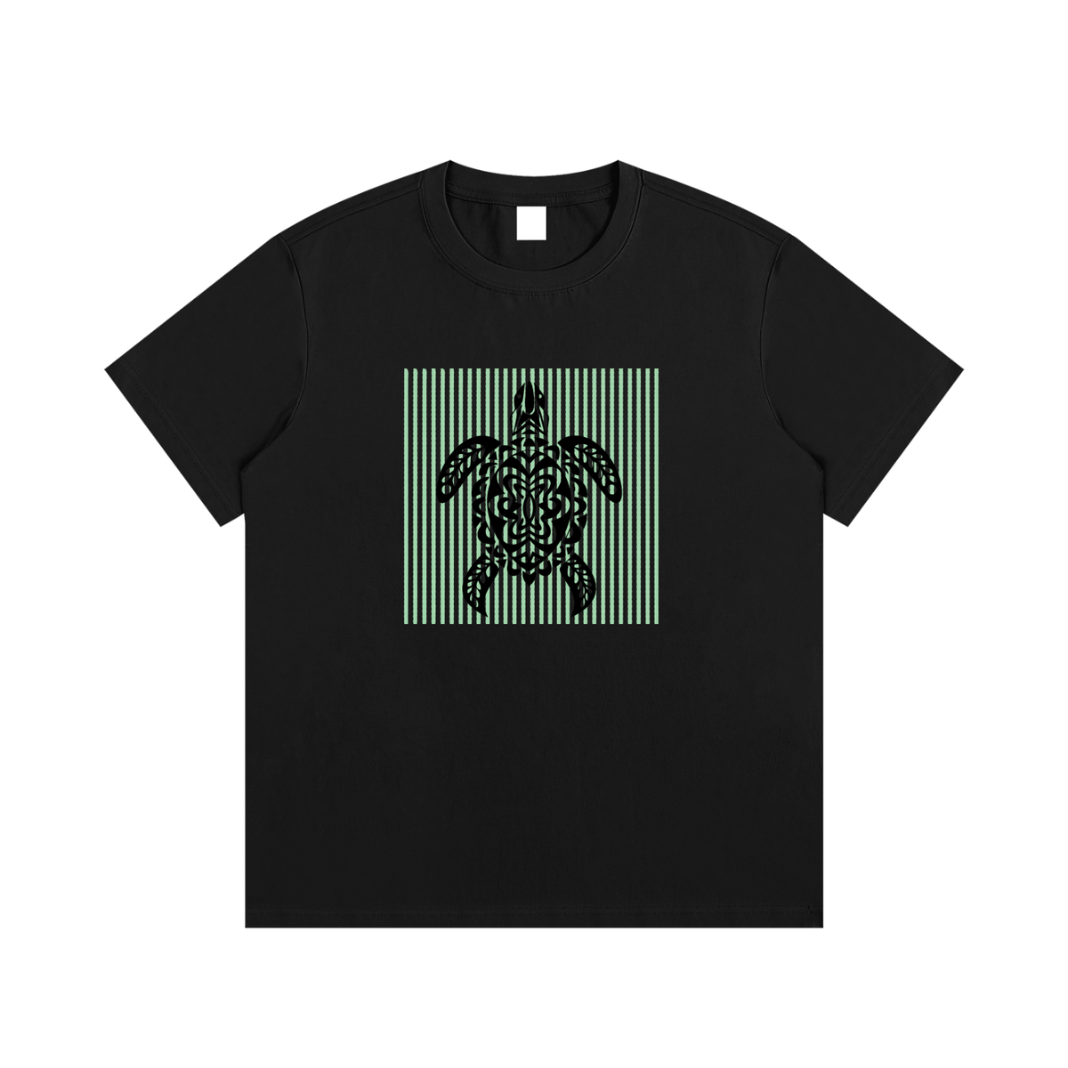 Tribal Sea Turtle Unisex Cotton Graphic T-Shirt