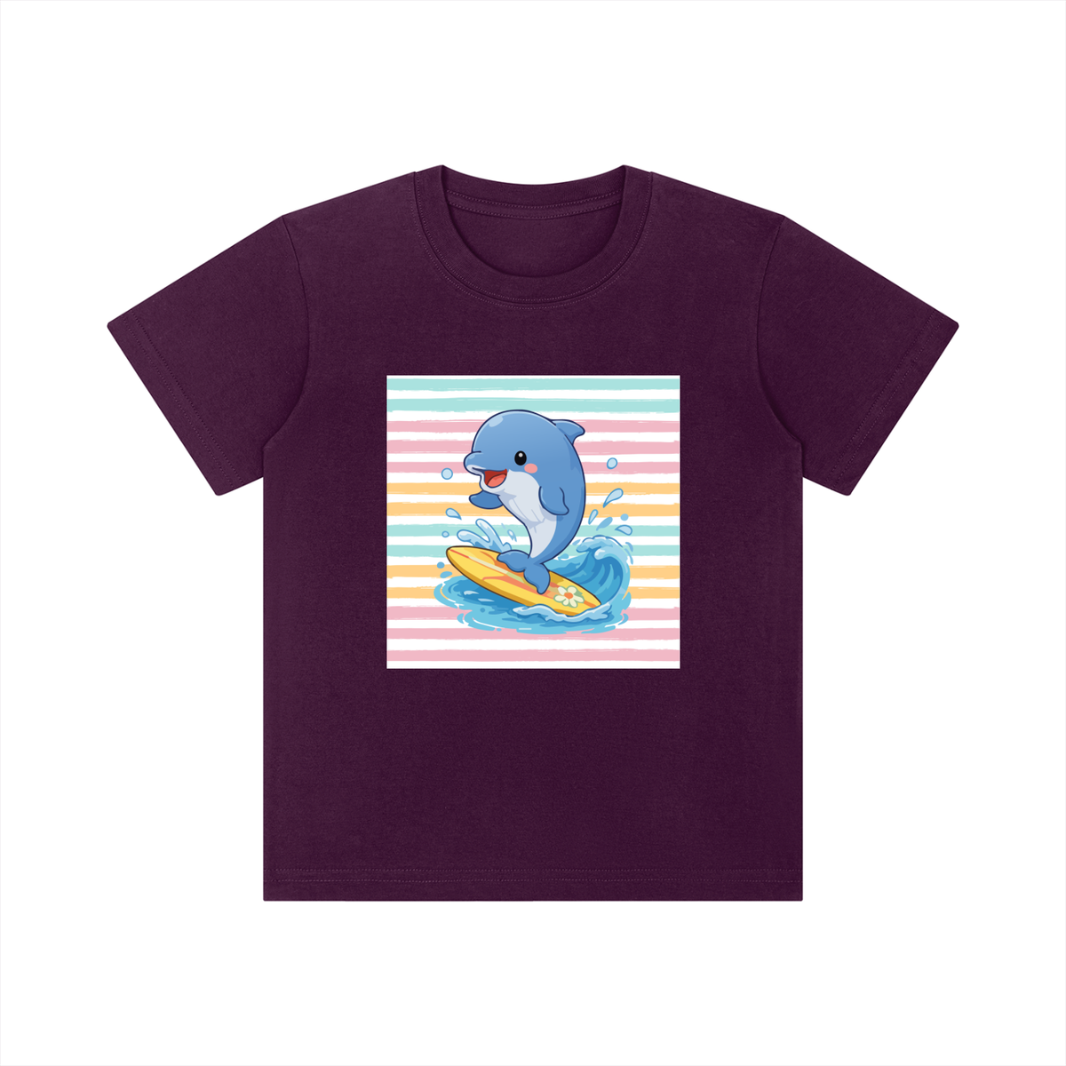 Surfing Dolphin Kids Graphic T-Shirt – Ocean Surf Animal