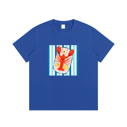 Lobster Coastal Unisex Cotton Graphic T-Shirt
