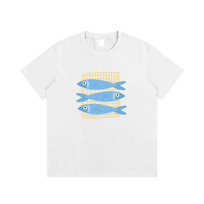 Fish Coastal Unisex Cotton Graphic T-Shirt