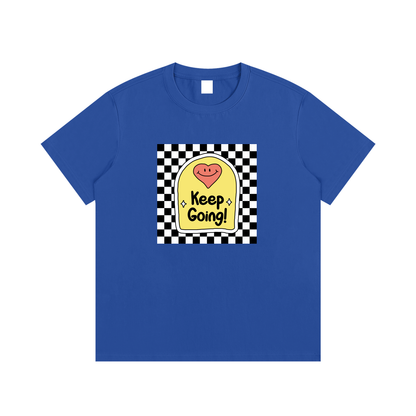 Keep Going Motivational Unisex Cotton Graphic T-Shirt