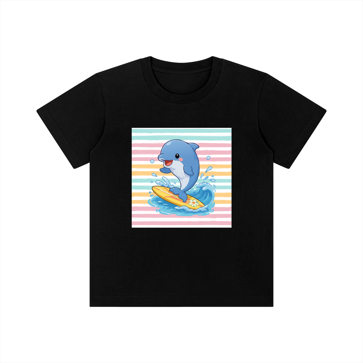 Surfing Dolphin Kids Graphic T-Shirt – Ocean Surf Animal