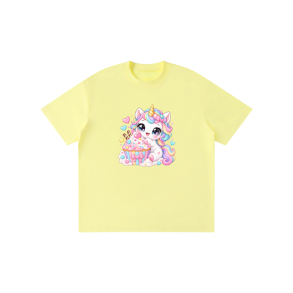 Unicorn Cupcake Pastel Kids Graphic T-Shirt