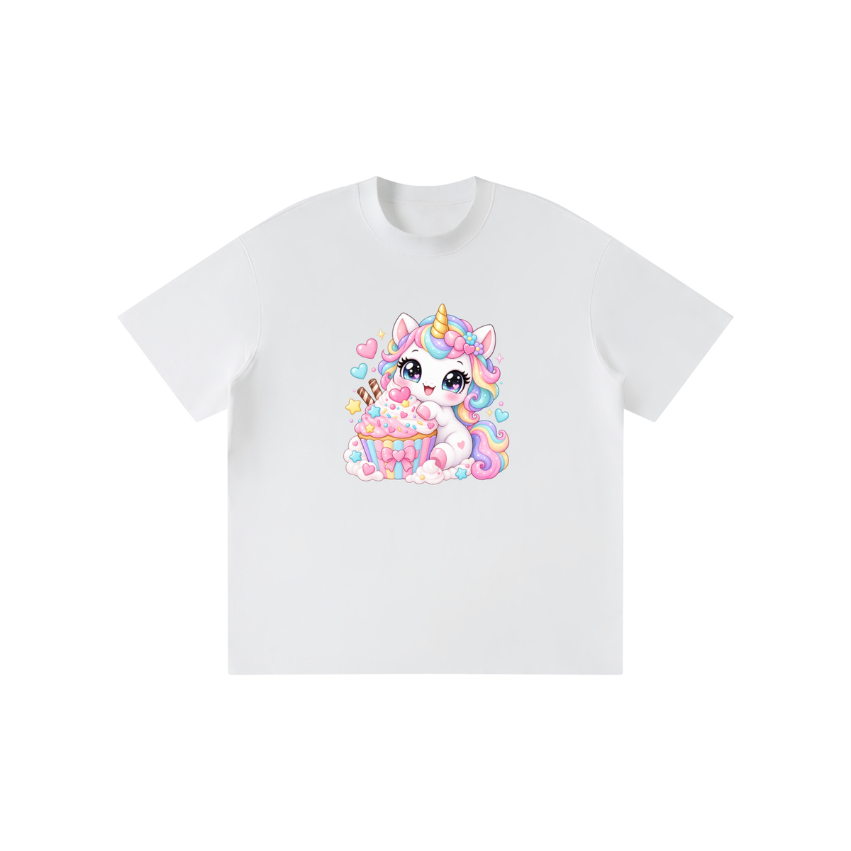 Unicorn Cupcake Pastel Kids Graphic T-Shirt