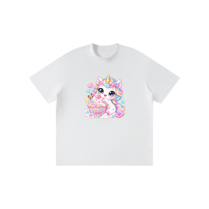 Unicorn Cupcake Pastel Kids Graphic T-Shirt