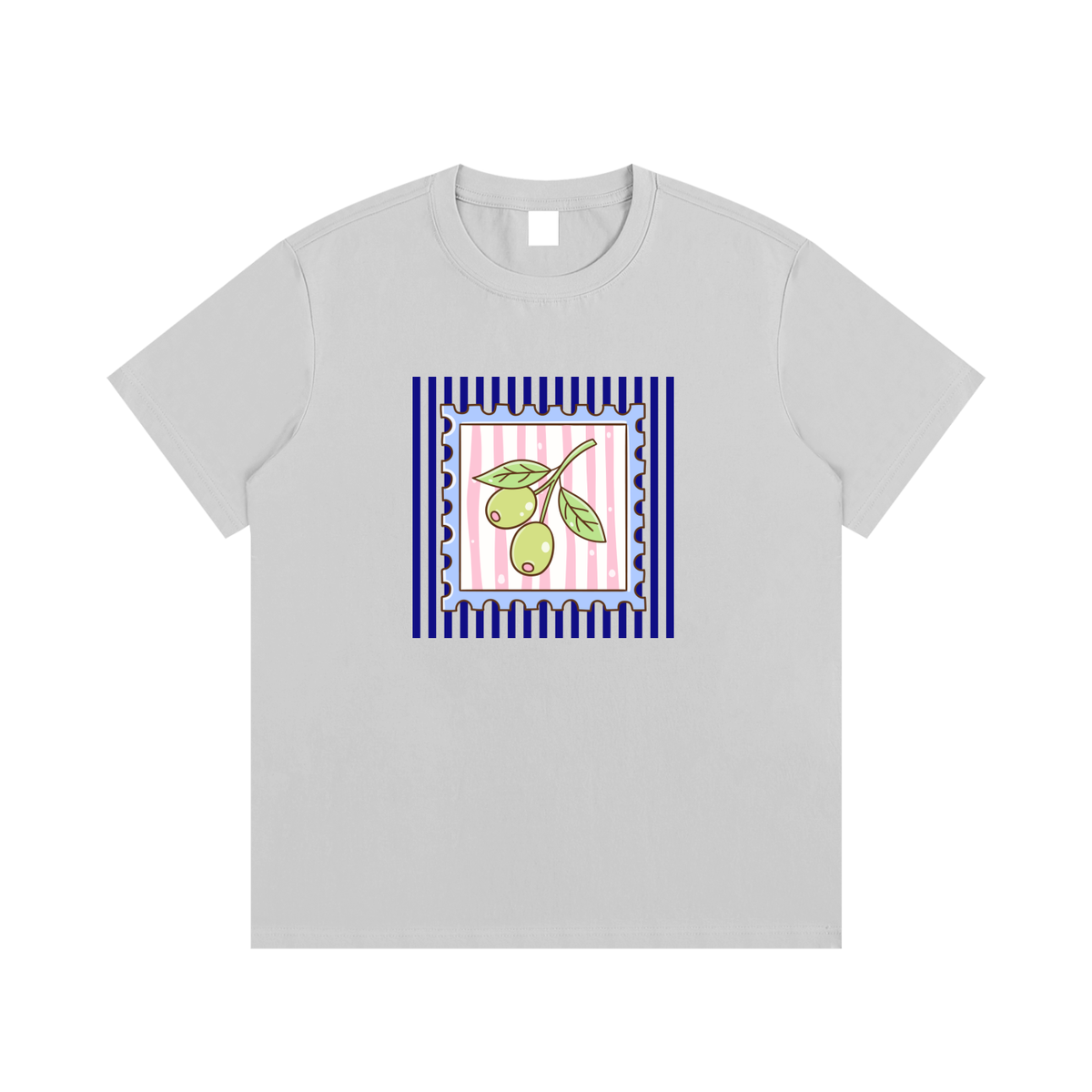 Mediterranean Olive Unisex Cotton Graphic T-Shirt