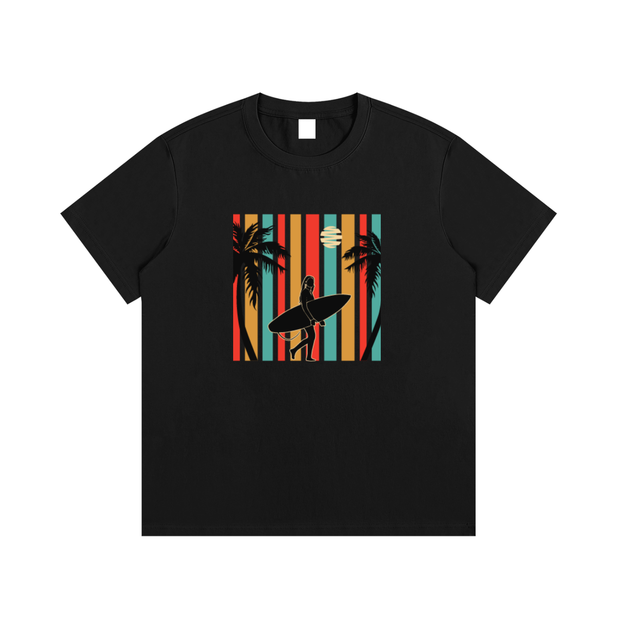 Retro Surfer Unisex Cotton Graphic T-Shirt
