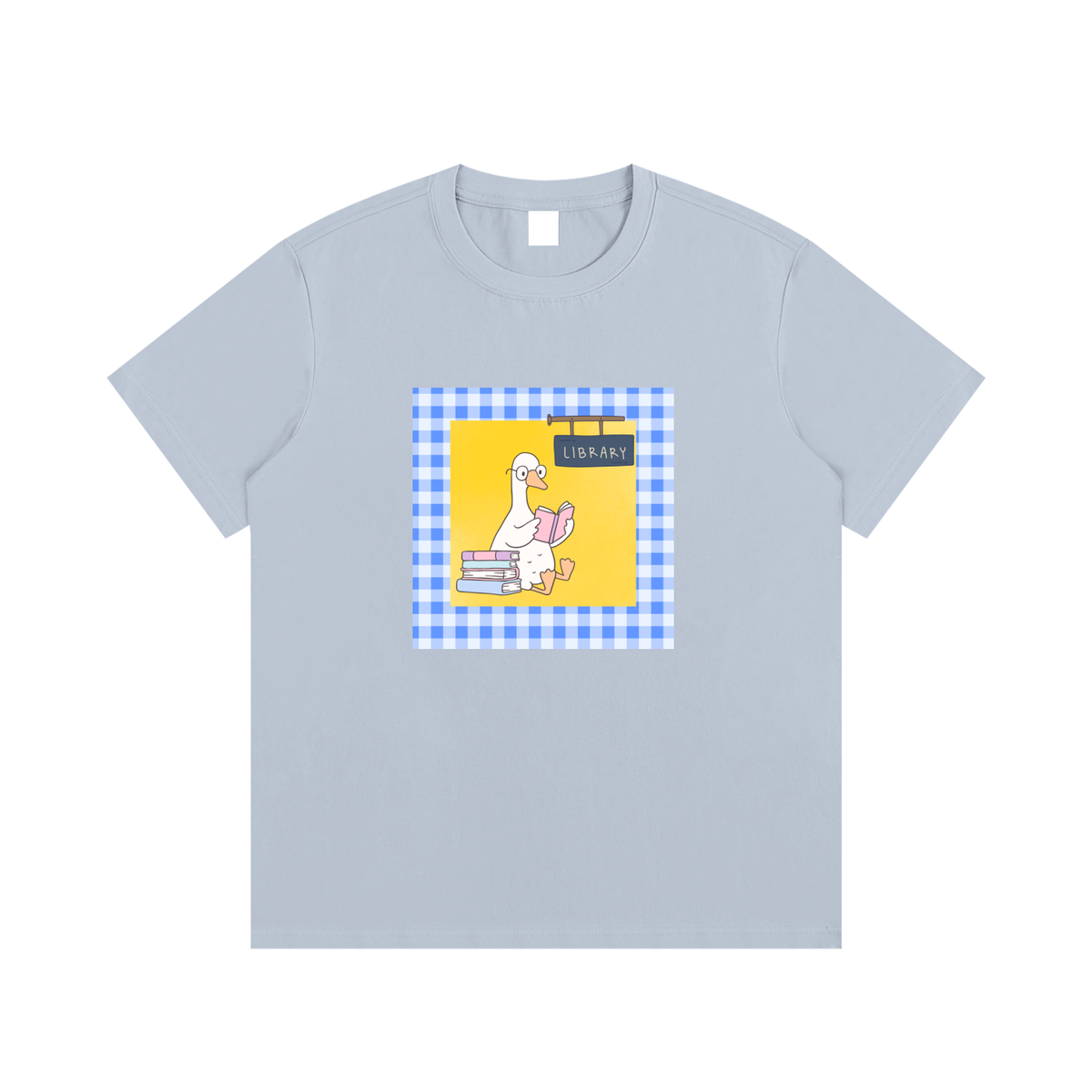 Library Duck Book Lover Unisex Graphic T-Shirt