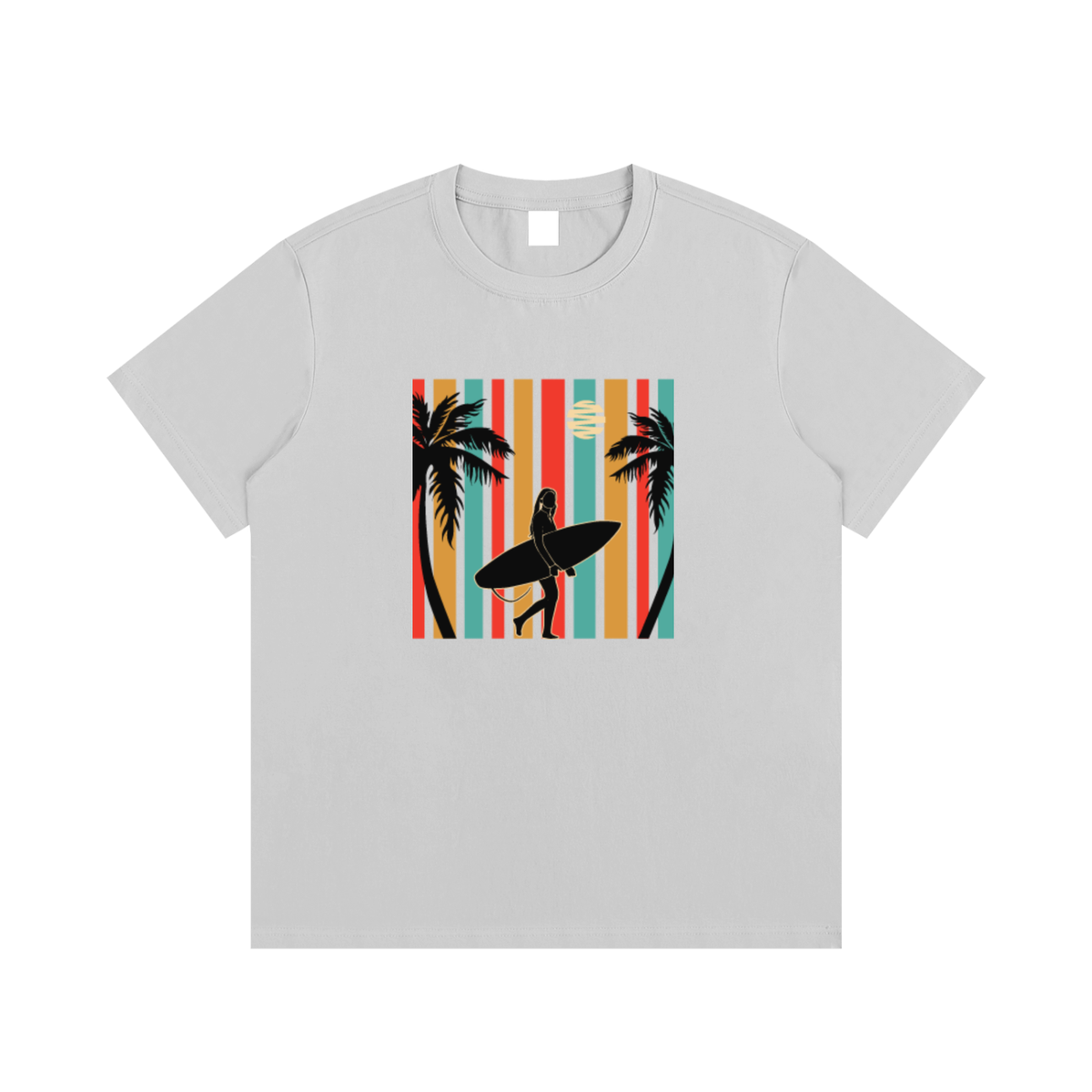 Retro Surfer Unisex Cotton Graphic T-Shirt