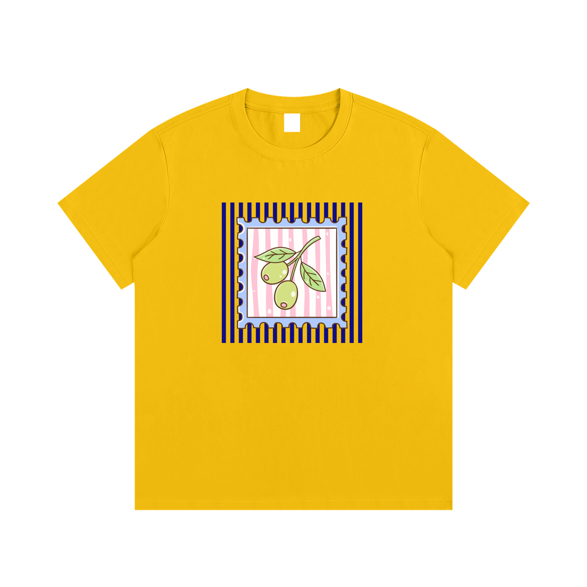 Mediterranean Olive Unisex Cotton Graphic T-Shirt