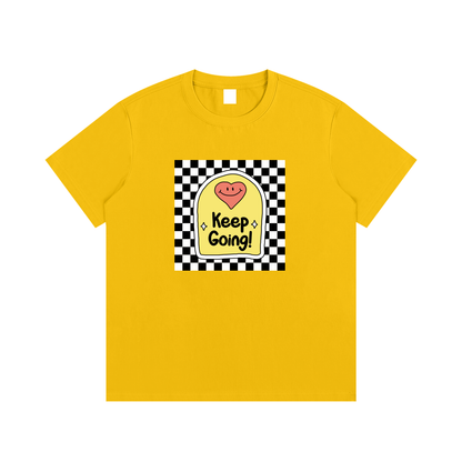 Keep Going Motivational Unisex Cotton Graphic T-Shirt