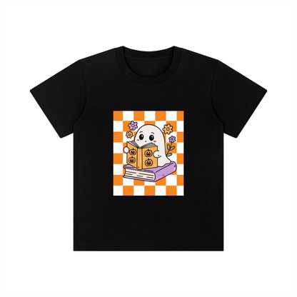 Kid's Boo Graphic Tee | Retro Ghost Halloween T-Shirt