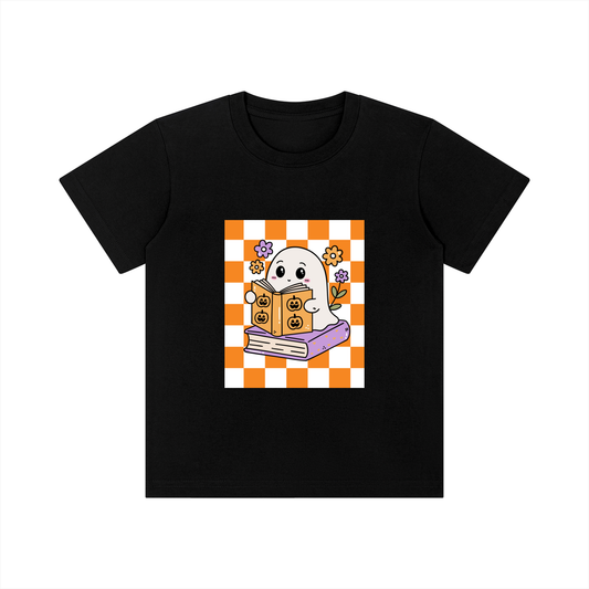 Kid's Boo Graphic Tee | Retro Ghost Halloween T-Shirt