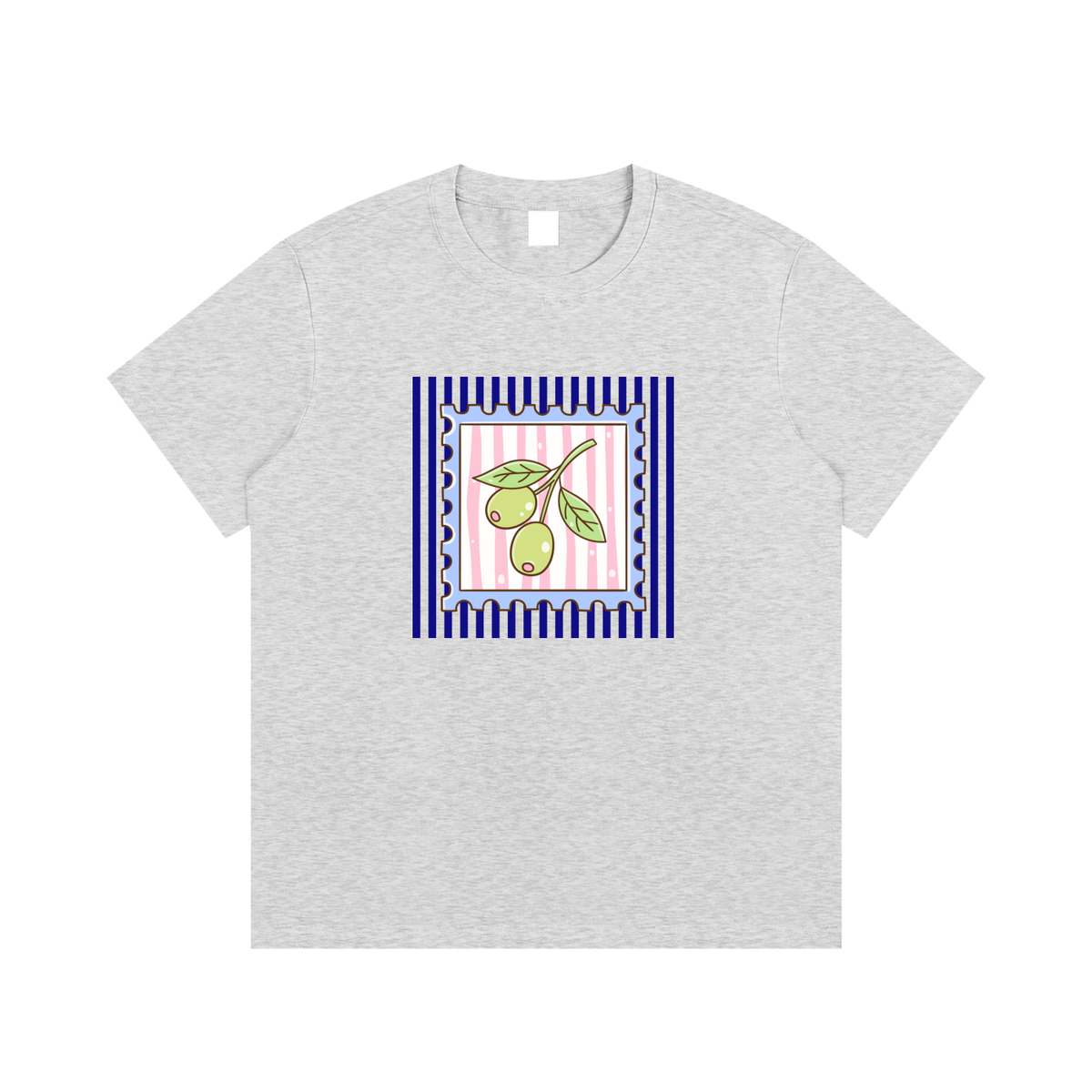 Mediterranean Olive Unisex Cotton Graphic T-Shirt