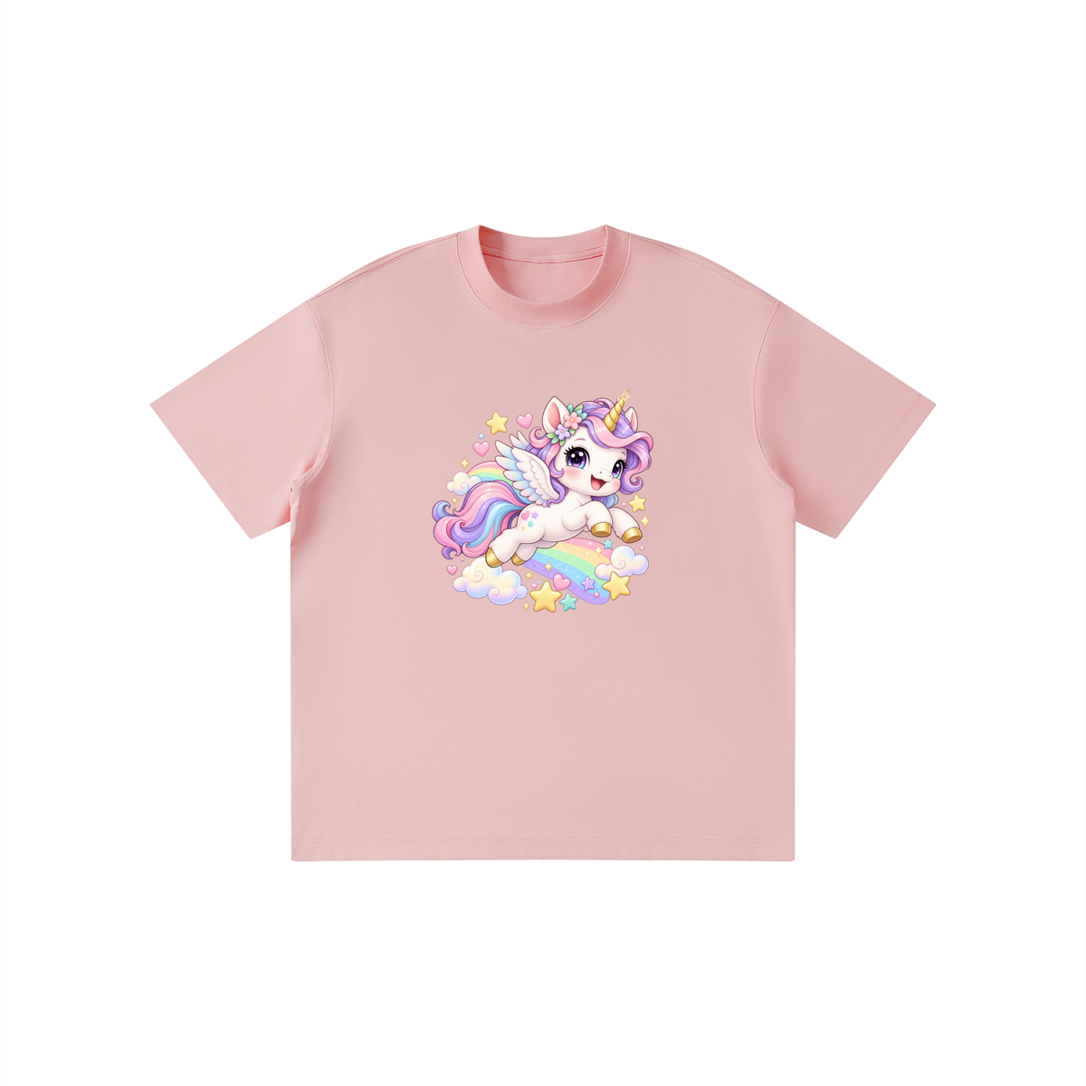 Magical Rainbow Unicorn Kids Graphic T-Shirt