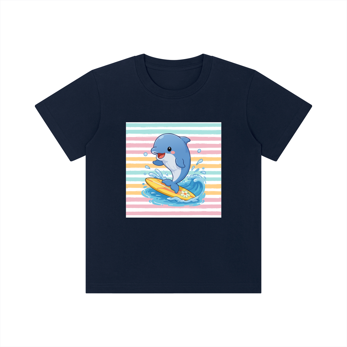 Surfing Dolphin Kids Graphic T-Shirt – Ocean Surf Animal