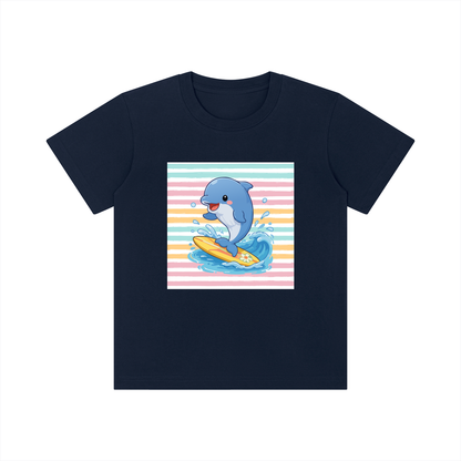 Surfing Dolphin Kids Graphic T-Shirt – Ocean Surf Animal