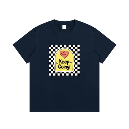 Keep Going Motivational Unisex Cotton Graphic T-Shirt