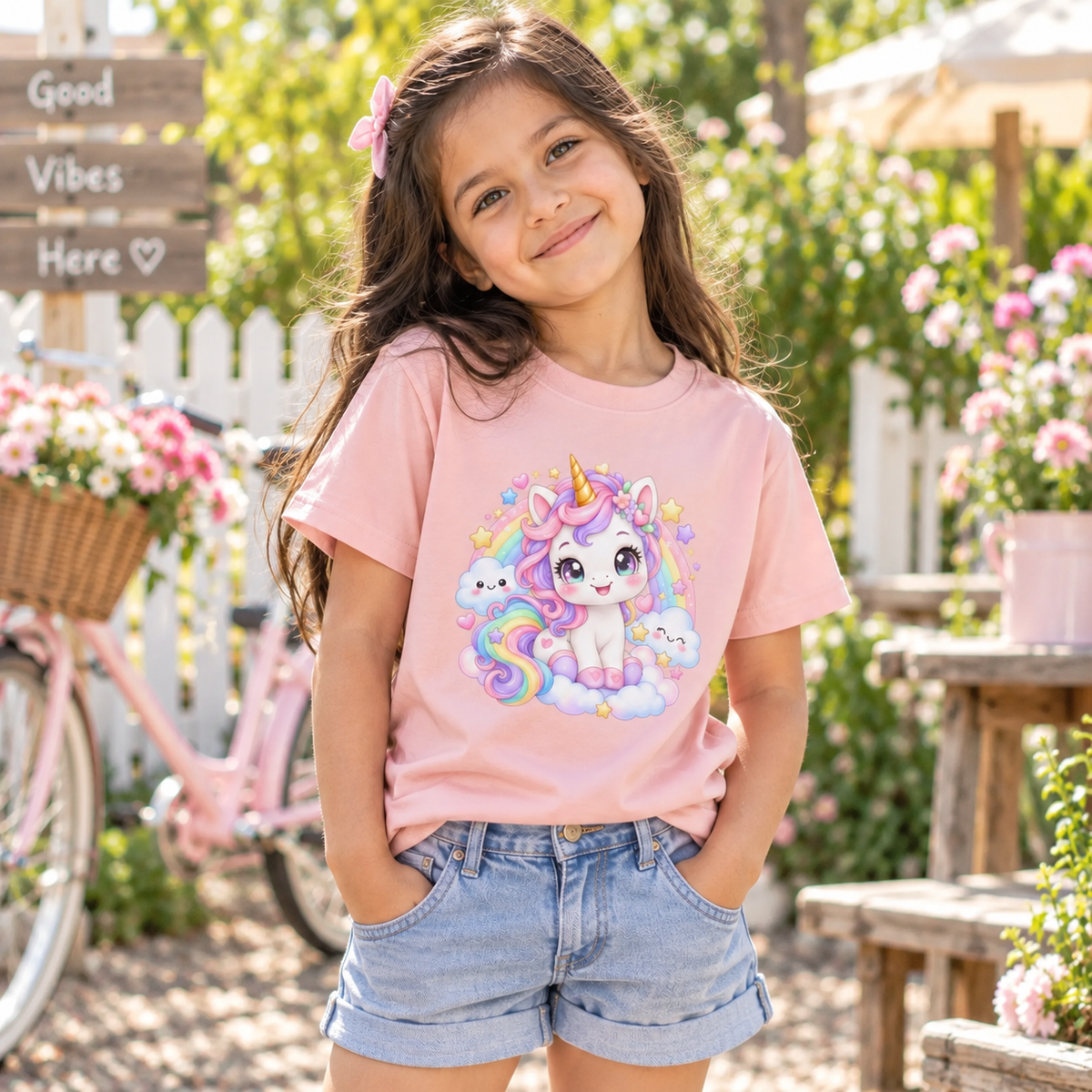 Rainbow Unicorn Kids Graphic T-Shirt – Magical Fantasy